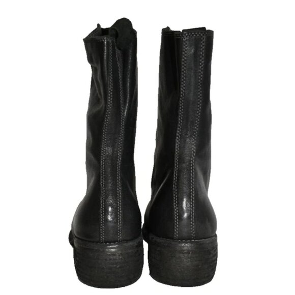 $1750 Guidi PL2 Full Grain Horse Front Zip Boot Black LEATHER BLOCK 36 (DC11) - Picture 5 of 9